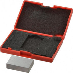 SPI - 0.9" Rectangular Steel Gage Block - Accuracy Grade AS-1, Includes NIST Traceability Certification - Apex Tool & Supply