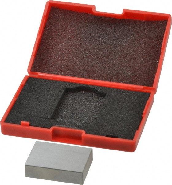 SPI - 0.95" Rectangular Steel Gage Block - Accuracy Grade AS-1, Includes NIST Traceability Certification - Apex Tool & Supply