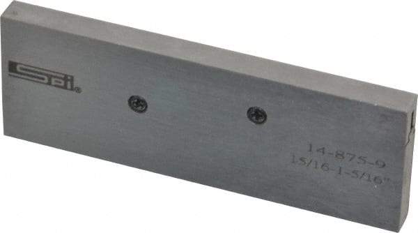 SPI - 15/16 to 1-5/16" Adjustable Parallel - 3-9/16" Long x 9/32" Thick - Apex Tool & Supply