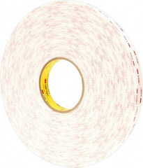 3M - 36 Yd Acrylic Adhesive Double Sided Tape - 45 mil Thick, Foam Liner - Apex Tool & Supply