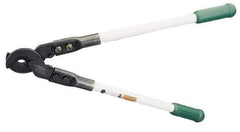 Greenlee - 25-1/2" OAL, 1,000 MCM Capacity, Cable Cutter - Round Head, Rubber Handle - Apex Tool & Supply