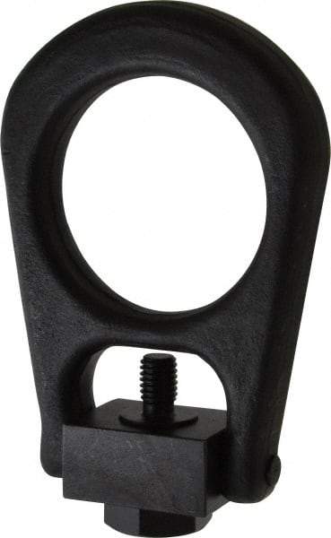 Jergens - 2,500 Lb Load Capacity Forged Center Pull Hoist Ring - 28 Ft/Lb Torque, 1/2 - 13 Thread, Alloy Steel - Apex Tool & Supply