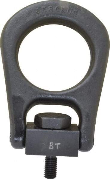 Jergens - 2,500 Lb Load Capacity Forged Center Pull Hoist Ring - 28 Ft/Lb Torque, 1/2 - 13 Thread, Alloy Steel - Apex Tool & Supply