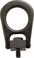 Jergens - 4,000 Lb Load Capacity Forged Center Pull Hoist Ring - 60 Ft/Lb Torque, 5/8 - 11 Thread, Alloy Steel - Apex Tool & Supply