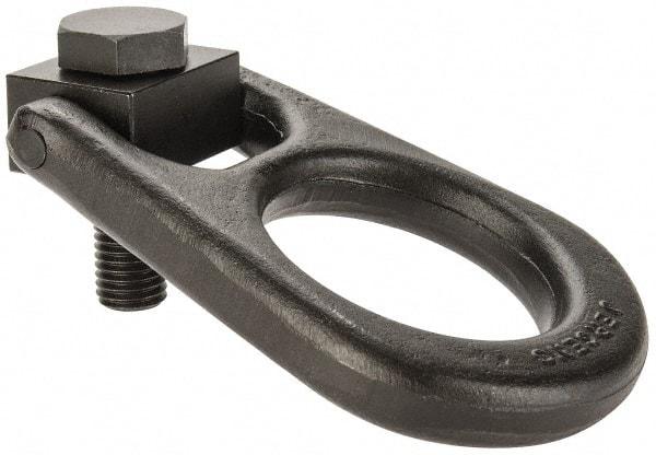 Jergens - 5,000 Lb Load Capacity Forged Center Pull Hoist Ring - 100 Ft/Lb Torque, 3/4 - 10 Thread, Alloy Steel - Apex Tool & Supply