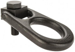 Jergens - 5,000 Lb Load Capacity Forged Center Pull Hoist Ring - 100 Ft/Lb Torque, 3/4 - 10 Thread, Alloy Steel - Apex Tool & Supply