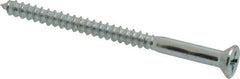 Value Collection - #6, 2" OAL, Phillips Drive, Flat Head Wood Screw - Zinc Plated Steel, Grade 2 - Apex Tool & Supply