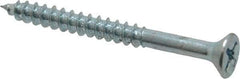 Value Collection - #8, 1-3/4" OAL, Phillips Drive, Flat Head Wood Screw - Zinc Plated Steel, Grade 2 - Apex Tool & Supply