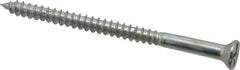 Value Collection - #8, 2-1/2" OAL, Phillips Drive, Flat Head Wood Screw - Zinc Plated Steel, Grade 2 - Apex Tool & Supply