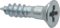 Value Collection - #9, 3/4" OAL, Phillips Drive, Flat Head Wood Screw - ASME B18.6.1, Zinc Plated Steel, Grade 2 - Apex Tool & Supply