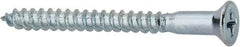 Value Collection - #9, 2" OAL, Phillips Drive, Flat Head Wood Screw - ASME B18.6.1, Zinc Plated Steel, Grade 2 - Apex Tool & Supply