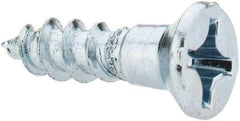 Value Collection - #10, 3/4" OAL, Phillips Drive, Flat Head Wood Screw - ASME B18.6.1, Zinc Plated Steel, Grade 2 - Apex Tool & Supply