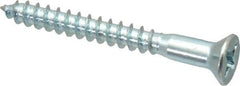 Value Collection - #10, 1-3/4" OAL, Phillips Drive, Flat Head Wood Screw - ASME B18.6.1, Zinc Plated Steel, Grade 2 - Apex Tool & Supply