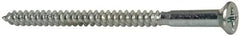 Value Collection - #10, 3" OAL, Phillips Drive, Flat Head Wood Screw - ASME B18.6.1, Zinc Plated Steel, Grade 2 - Apex Tool & Supply