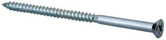 Value Collection - #10, 3-1/2" OAL, Phillips Drive, Flat Head Wood Screw - ASME B18.6.1, Zinc Plated Steel, Grade 2 - Apex Tool & Supply