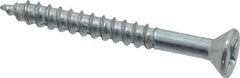 Value Collection - #12, 2" OAL, Phillips Drive, Flat Head Wood Screw - ASME B18.6.1, Zinc Plated Steel, Grade 2 - Apex Tool & Supply