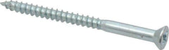 Value Collection - #12, 3" OAL, Phillips Drive, Flat Head Wood Screw - ASME B18.6.1, Zinc Plated Steel, Grade 2 - Apex Tool & Supply