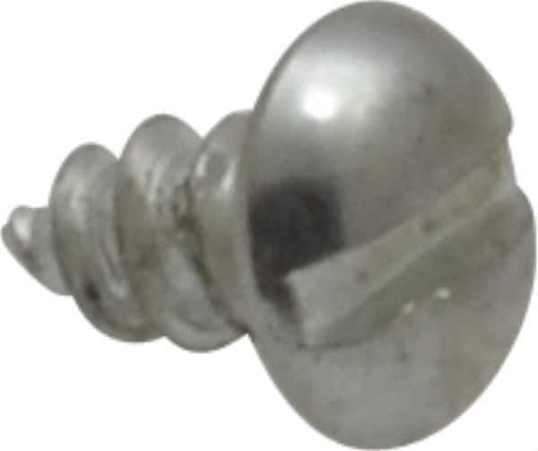 Value Collection - #6 Pan Head Slotted Sheet Metal Screw - Steel, 1/4" Length Under Head, AISI 1016, ASME B18.6.3, ASME B18.6.4 & SAE J933, Grade 1016-1024 - Apex Tool & Supply