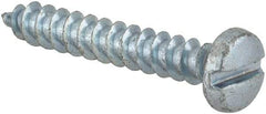 Value Collection - #7 Pan Head Slotted Sheet Metal Screw - Steel, 1" Length Under Head, Grade 2 - Apex Tool & Supply