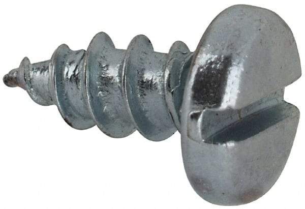 Value Collection - #8 Pan Head Slotted Sheet Metal Screw - Steel, 3/8" Length Under Head, Grade 2 - Apex Tool & Supply