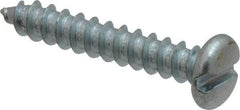 Value Collection - #8 Pan Head Slotted Sheet Metal Screw - Steel, 1" Length Under Head, Grade 2 - Apex Tool & Supply