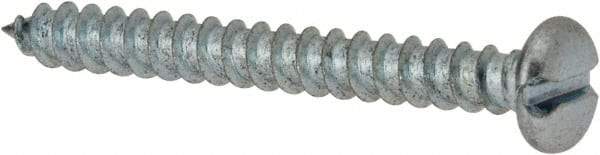 Value Collection - #8 Pan Head Slotted Sheet Metal Screw - Steel, 1-1/2" Length Under Head, Grade 2 - Apex Tool & Supply