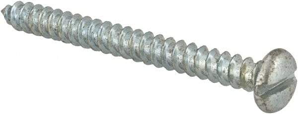 Value Collection - #8 Pan Head Slotted Sheet Metal Screw - Steel, 1-3/4" Length Under Head, Grade 2 - Apex Tool & Supply