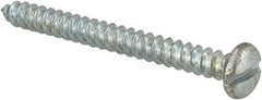 Value Collection - #8 Pan Head Slotted Sheet Metal Screw - Steel, 1-3/4" Length Under Head, Grade 2 - Apex Tool & Supply