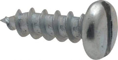 Value Collection - #10 Pan Head Slotted Sheet Metal Screw - Steel, 5/8" Length Under Head, Grade 2 - Apex Tool & Supply