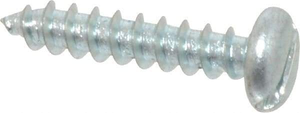 Value Collection - #10 Pan Head Slotted Sheet Metal Screw - Steel, 1" Length Under Head, Grade 2 - Apex Tool & Supply