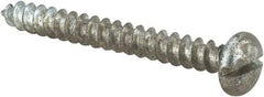 Value Collection - #10 Pan Head Slotted Sheet Metal Screw - Steel, 1-3/4" Length Under Head, Grade 2 - Apex Tool & Supply