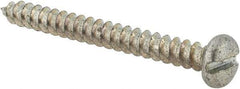 Value Collection - #10 Pan Head Slotted Sheet Metal Screw - Steel, 2" Length Under Head, Grade 2 - Apex Tool & Supply