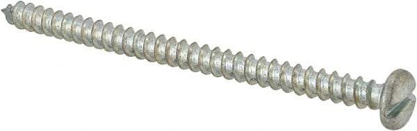 Value Collection - #10 Pan Head Slotted Sheet Metal Screw - Steel, 3" Length Under Head, Grade 2 - Apex Tool & Supply