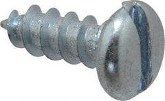 Value Collection - #12 Pan Head Slotted Sheet Metal Screw - Steel, 5/8" Length Under Head, Grade 2 - Apex Tool & Supply