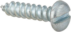 Value Collection - #12 Pan Head Slotted Sheet Metal Screw - Steel, 7/8" Length Under Head, Grade 2 - Apex Tool & Supply
