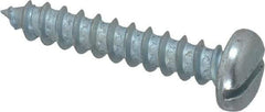 Value Collection - #12 Pan Head Slotted Sheet Metal Screw - Steel, 1-1/4" Length Under Head, Grade 2 - Apex Tool & Supply
