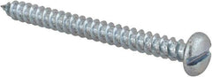 Value Collection - #12 Pan Head Slotted Sheet Metal Screw - Steel, 2-1/2" Length Under Head, Grade 2 - Apex Tool & Supply