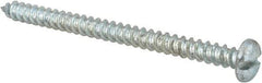 Made in USA - #12 Pan Head Slotted Sheet Metal Screw - Steel, 3" Length Under Head, Grade 2 - Apex Tool & Supply