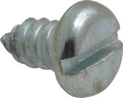 Value Collection - #14 Pan Head Slotted Sheet Metal Screw - Steel, 1/2" Length Under Head, Grade 2 - Apex Tool & Supply