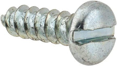 Value Collection - #14 Pan Head Slotted Sheet Metal Screw - Steel, 7/8" Length Under Head, Grade 2 - Apex Tool & Supply