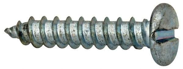 Value Collection - #14 Pan Head Slotted Sheet Metal Screw - Steel, 1-1/4" Length Under Head, Grade 2 - Apex Tool & Supply