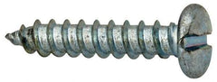 Value Collection - #14 Pan Head Slotted Sheet Metal Screw - Steel, 1-1/4" Length Under Head, Grade 2 - Apex Tool & Supply