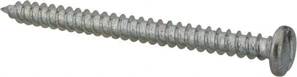 Value Collection - #14 Pan Head Slotted Sheet Metal Screw - Steel, 3" Length Under Head, Grade 2 - Apex Tool & Supply