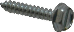 Value Collection - #6 Hex Washer Head Slotted Sheet Metal Screw - Steel, 3/4" Length Under Head, Grade 2 - Apex Tool & Supply