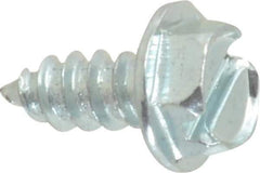 Value Collection - #8 Hex Washer Head Slotted Sheet Metal Screw - Steel, 3/8" Length Under Head, Grade 2 - Apex Tool & Supply
