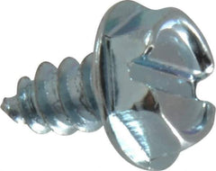 Value Collection - #10 Hex Washer Head Slotted Sheet Metal Screw - Steel, 3/8" Length Under Head, Grade 2 - Apex Tool & Supply