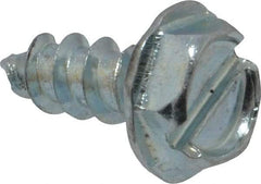 Value Collection - #10 Hex Washer Head Slotted Sheet Metal Screw - Steel, 1/2" Length Under Head, Grade 2 - Apex Tool & Supply