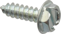 Value Collection - #10 Hex Washer Head Slotted Sheet Metal Screw - Steel, 5/8" Length Under Head, Grade 2 - Apex Tool & Supply