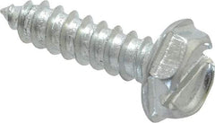 Value Collection - #10 Hex Washer Head Slotted Sheet Metal Screw - Steel, 3/4" Length Under Head, Grade 2 - Apex Tool & Supply