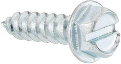 Value Collection - #14 Hex Washer Head Slotted Sheet Metal Screw - Steel, 1" Length Under Head, Grade 2 - Apex Tool & Supply